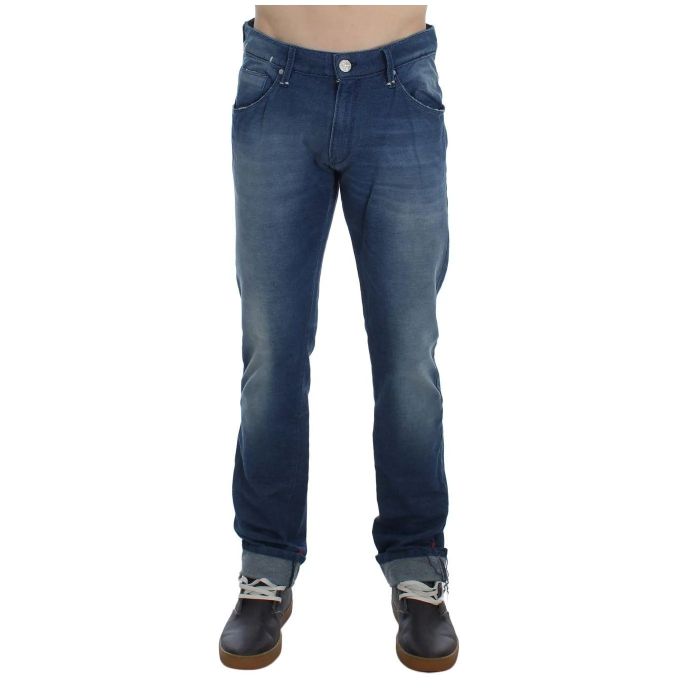 Acht Slim Fit Blue Wash Italian Denim