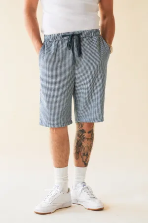 ATLANTIC DOGTOOTH LINEN SHORTS