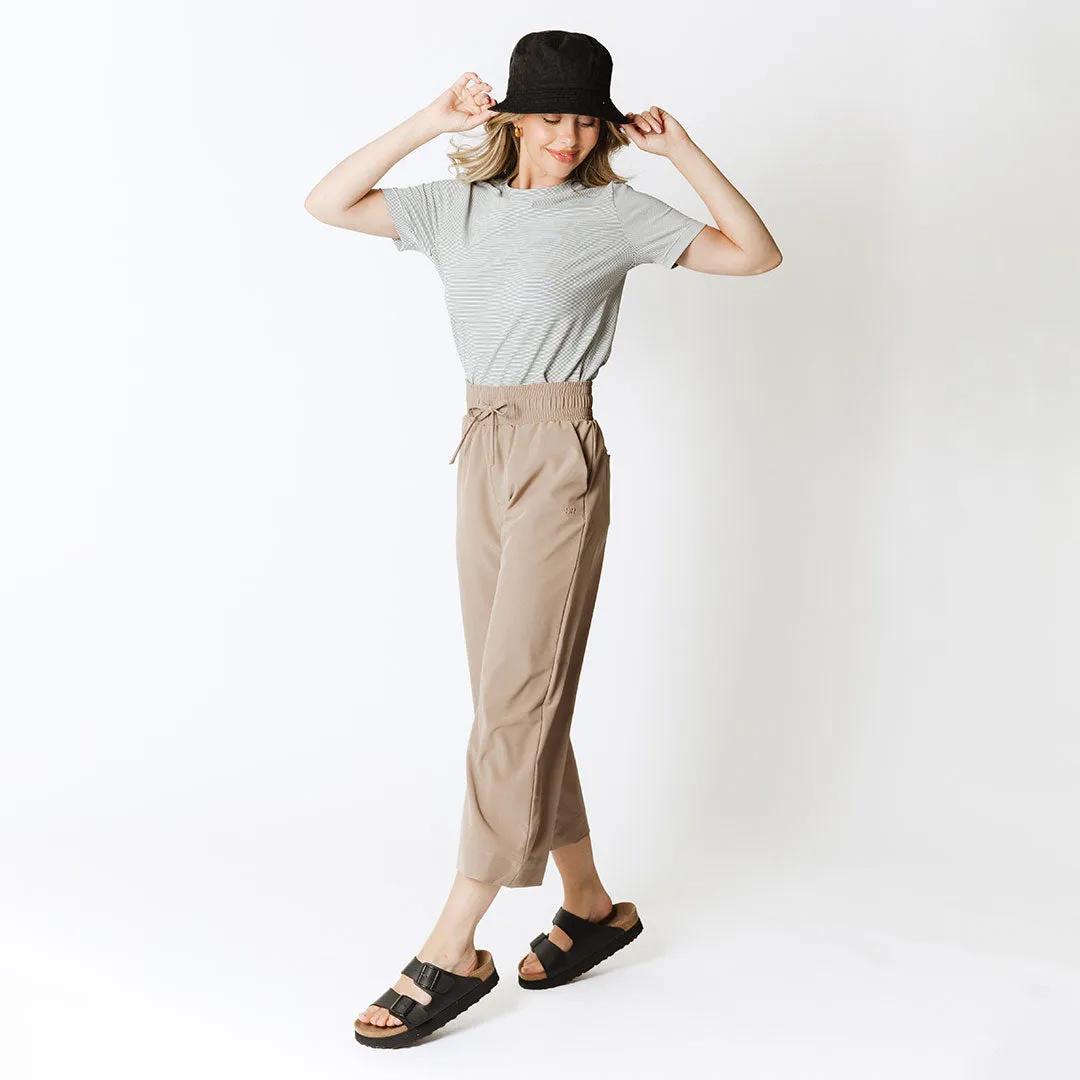 Audrey Wide Leg Pants, Chestnut