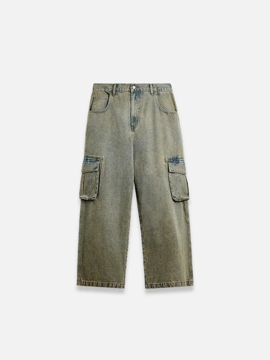 Baggy Cargo Blue Jeans