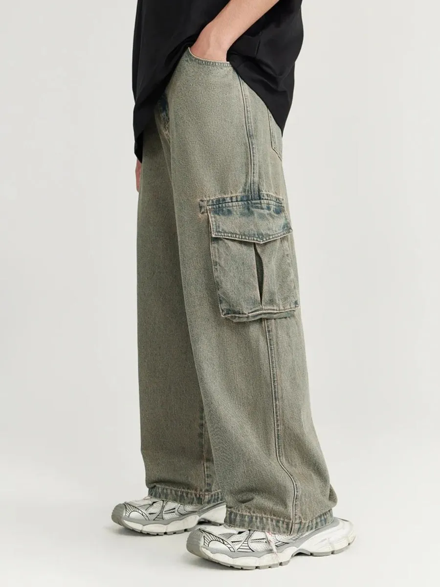 Baggy Cargo Blue Jeans