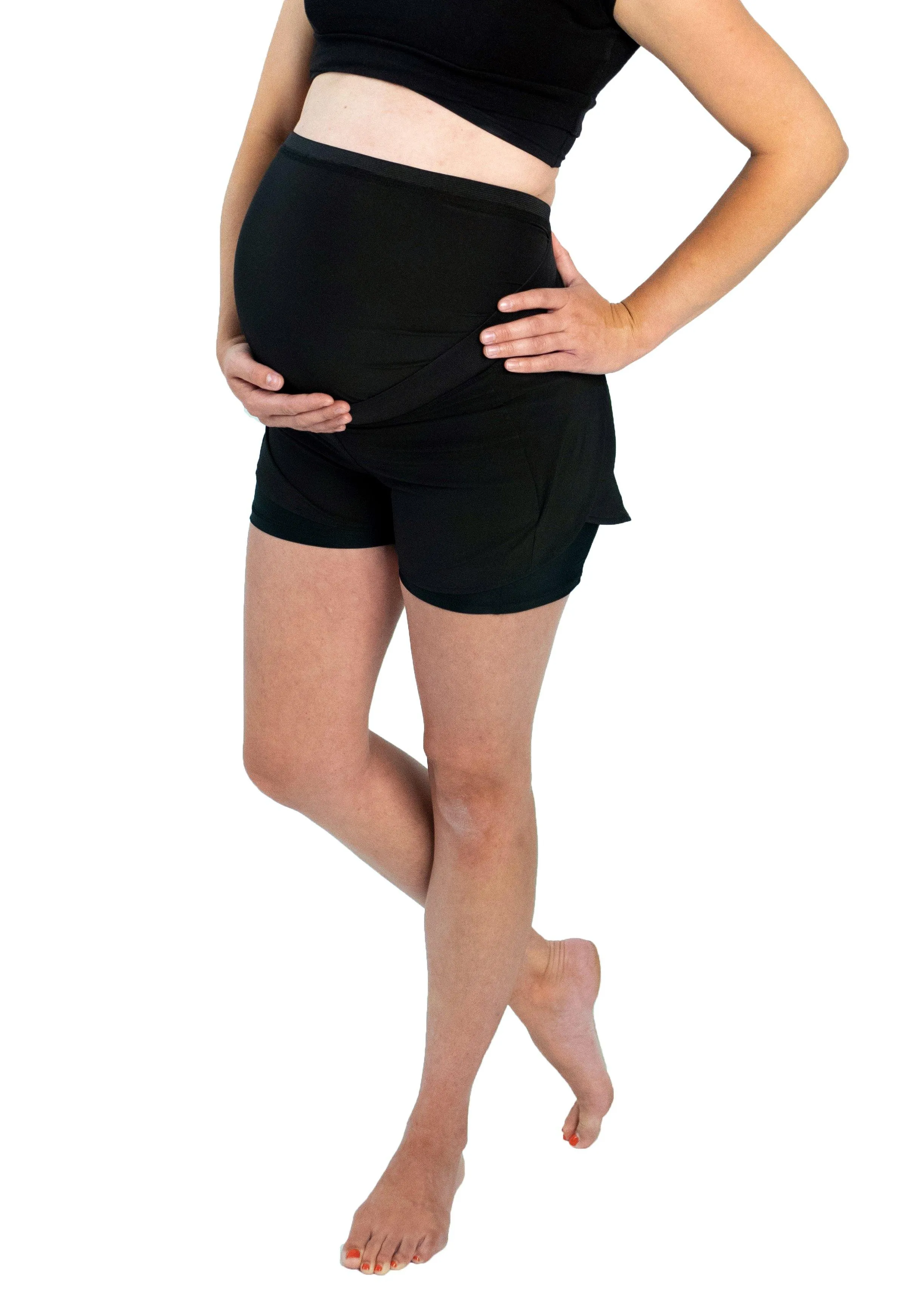 Bella Maternity Yoga Shorts with Mumband®