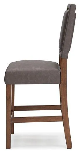 Benmara Grayish Brown/Brown Counter Height Bar Stool