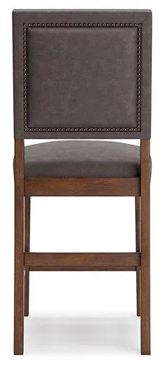 Benmara Grayish Brown/Brown Counter Height Bar Stool