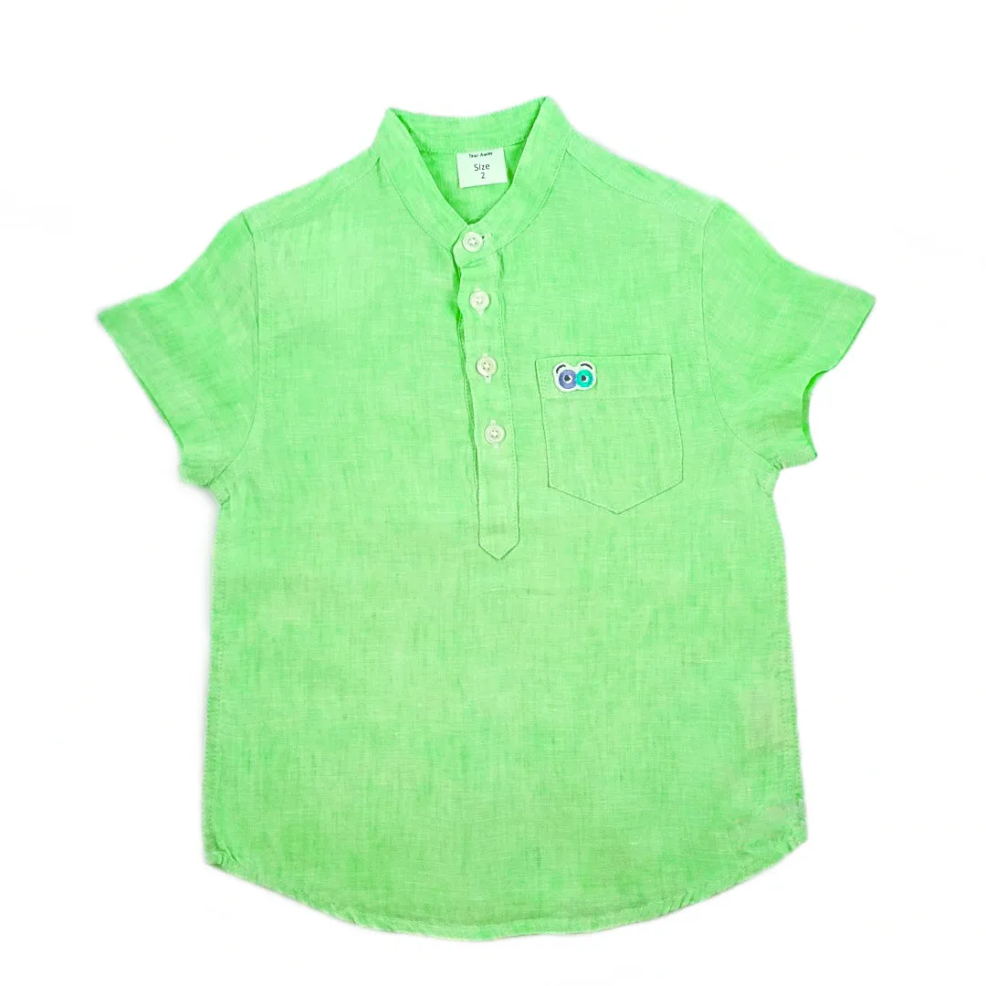 Boy's jujupes Green linen