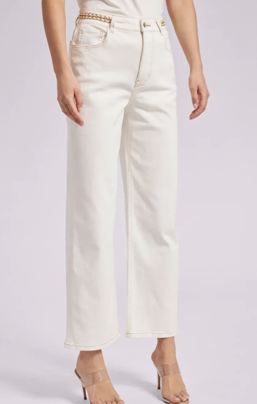 Brooklyn Denim Pants - White