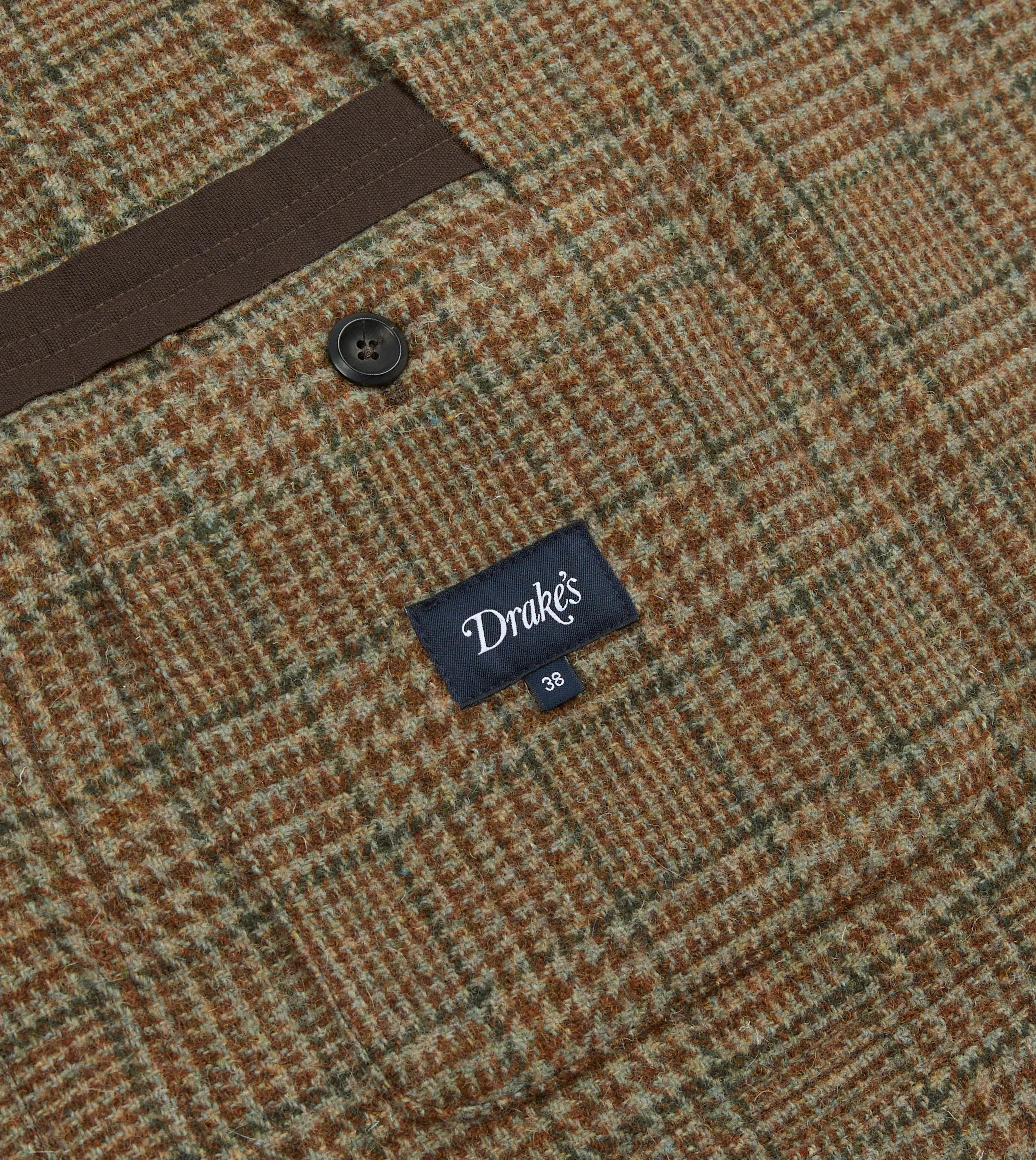 Brown Prince of Wales Check Shetland Tweed Games Blazer Mk. VII