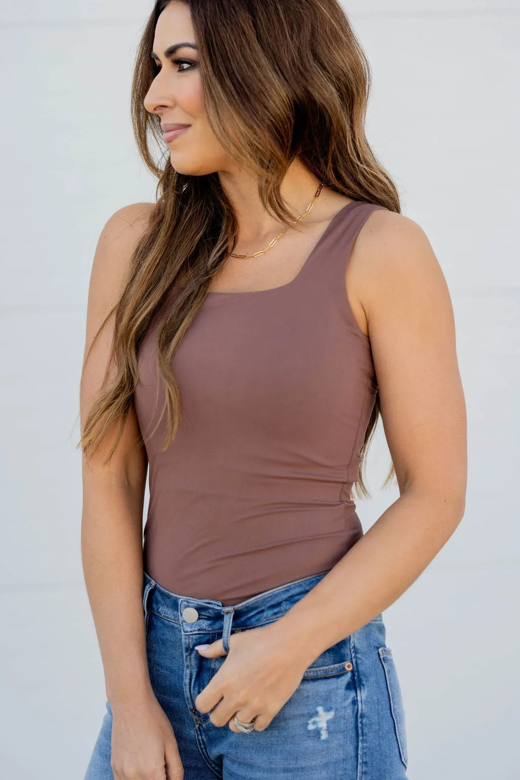 Buttery Soft Square Neckline Layering Tank