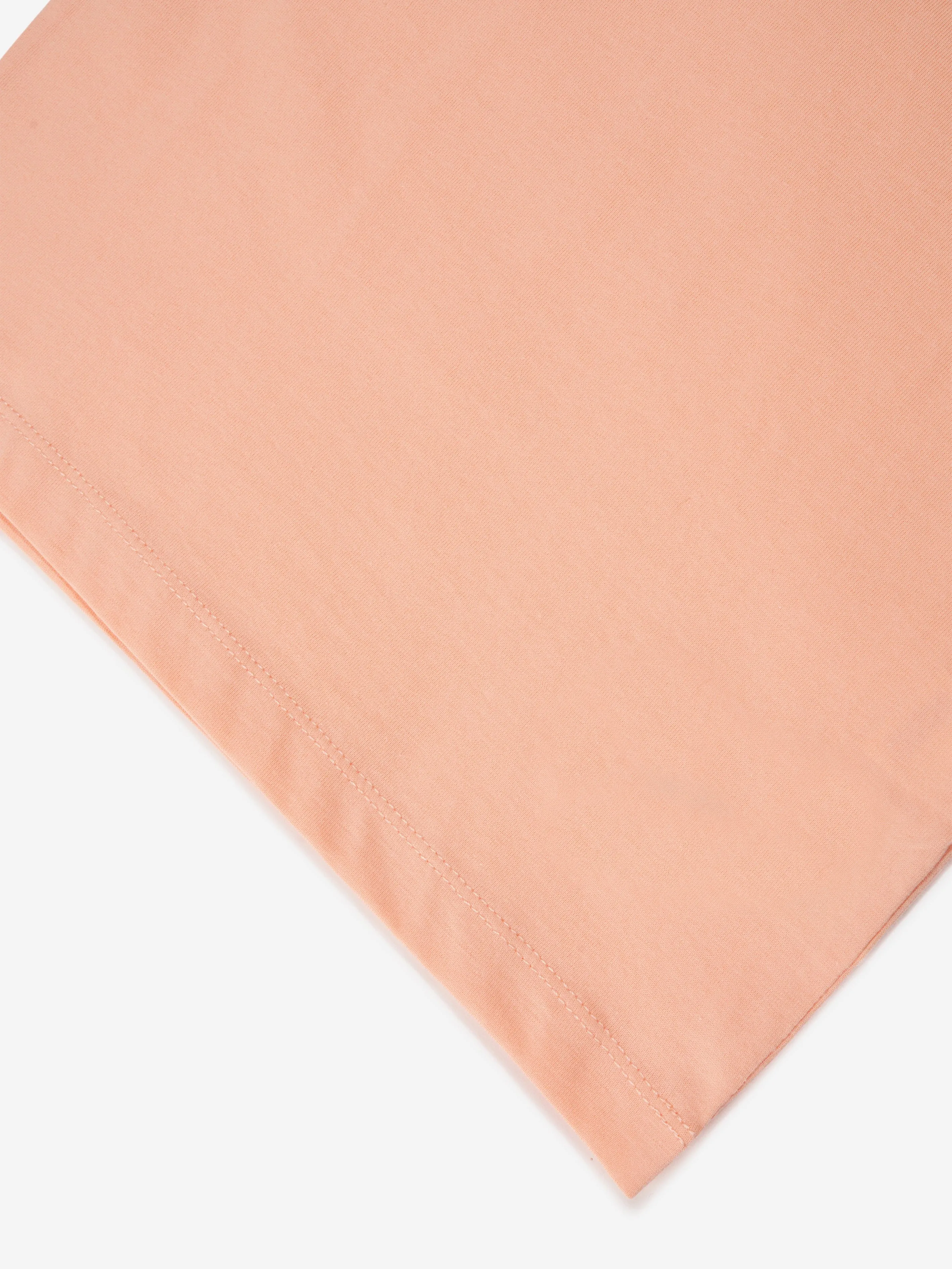 Calvin Klein Kids Monogram Logo T-Shirt in Peach