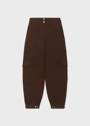 Cargo Pant in Cotton Canvas - Chocolate