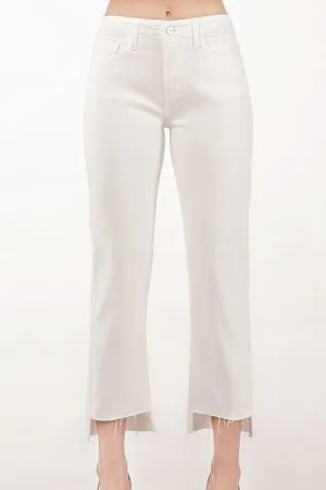 Cheyla Cropped Straight Leg Jeans