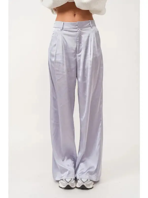 Chloe Satin Wide Pants