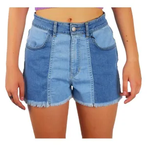 Comme Des Fuckdown Chic Raw Hem Denim Shorts