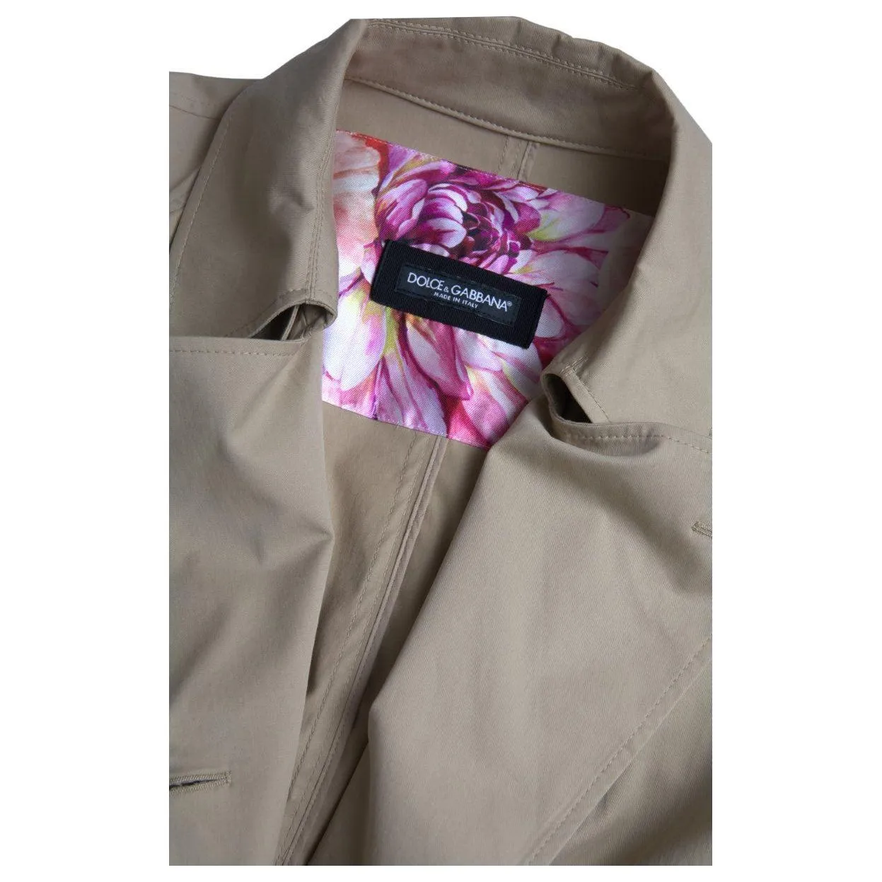 Dolce & Gabbana Elegant Double Breasted Trench Coat