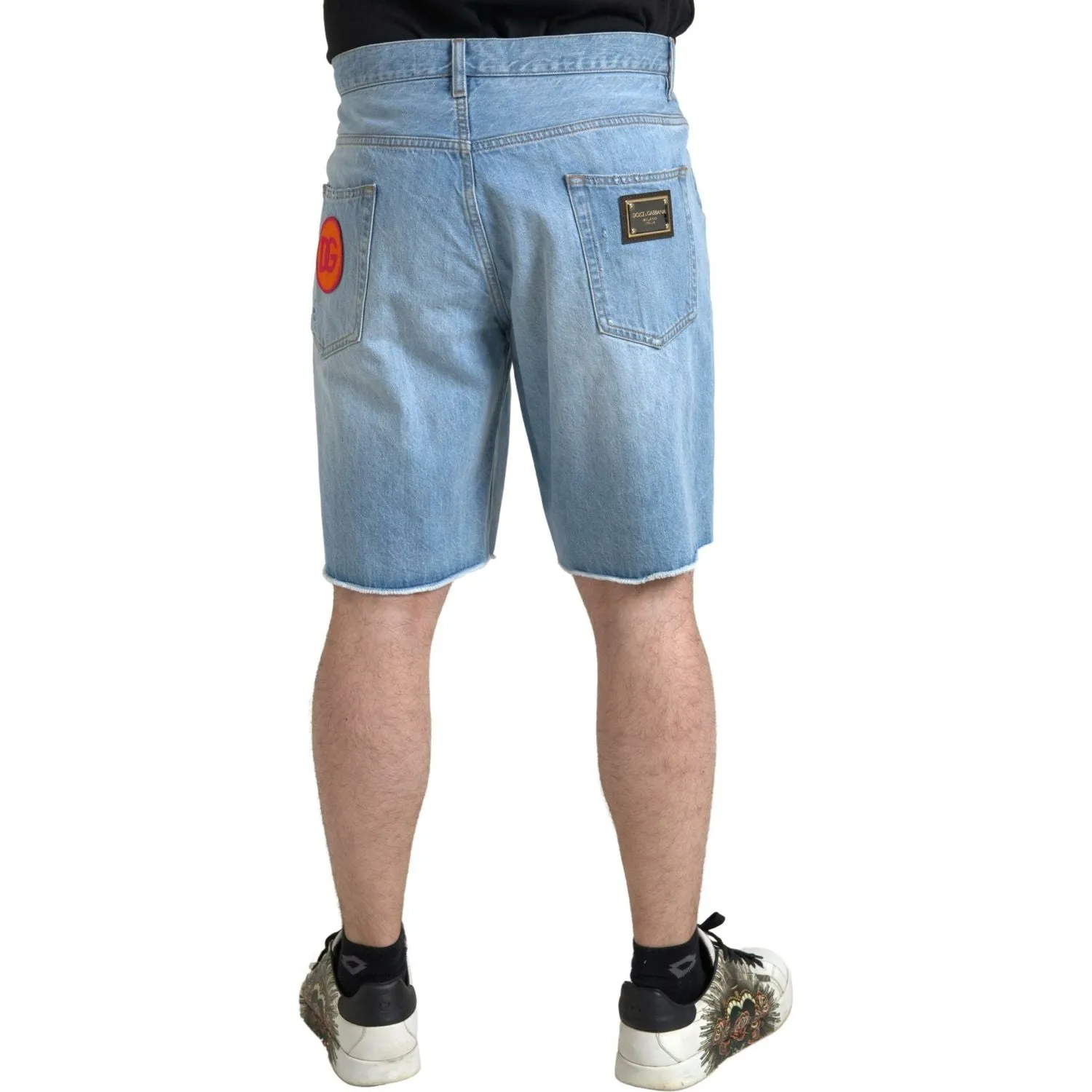 Dolce & Gabbana Elegant Light Blue Denim Bermuda Shorts