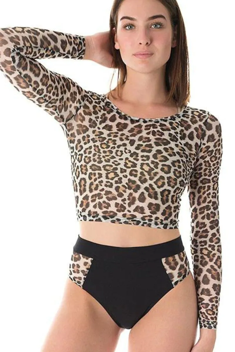 Dragonfly Molly Shorts - Leopard Mesh