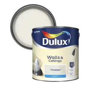 Dulux Matt Emulsion Paint For Walls And Ceilings - Timeless 2.5L