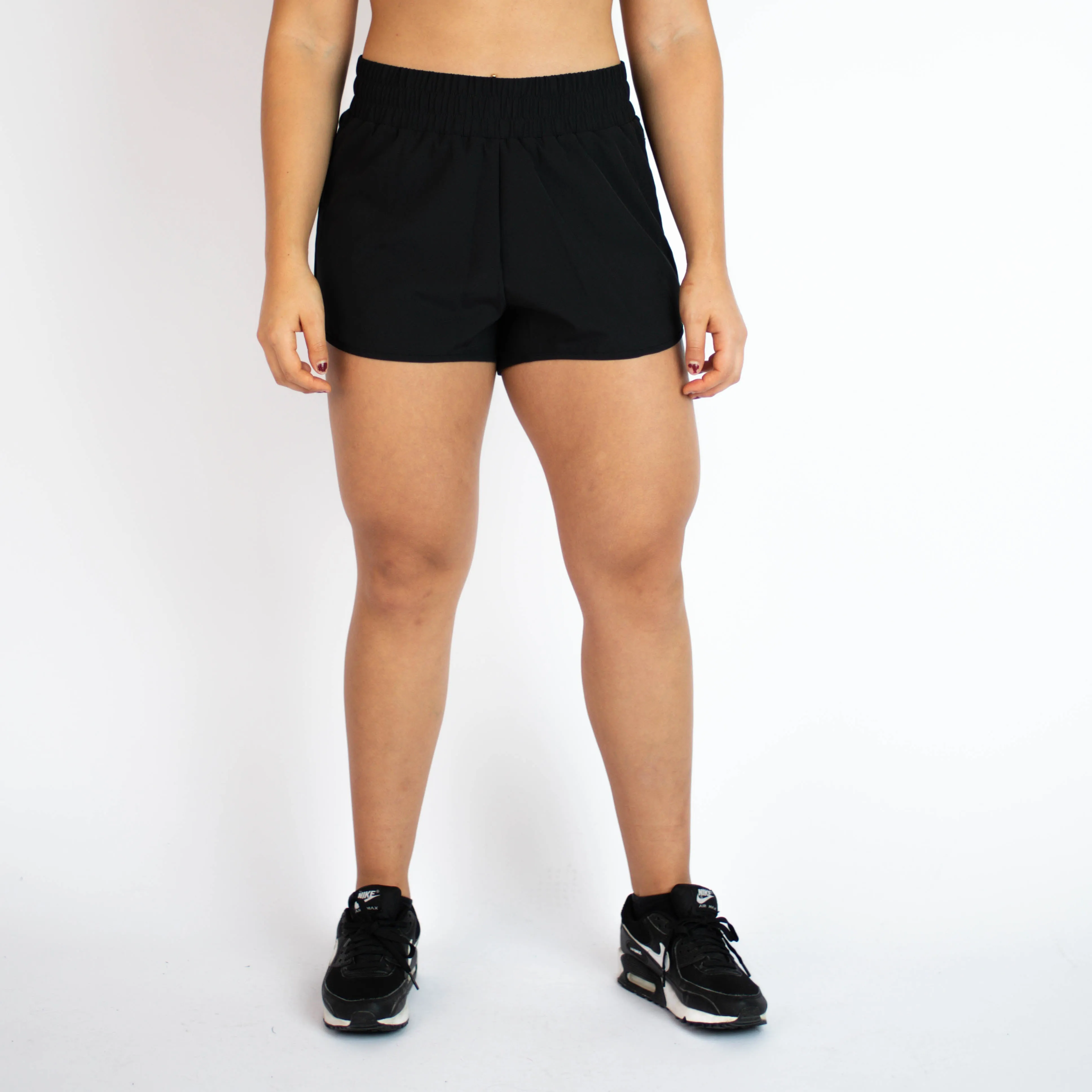 FLEO Keep Up High Rise Shorts - Black