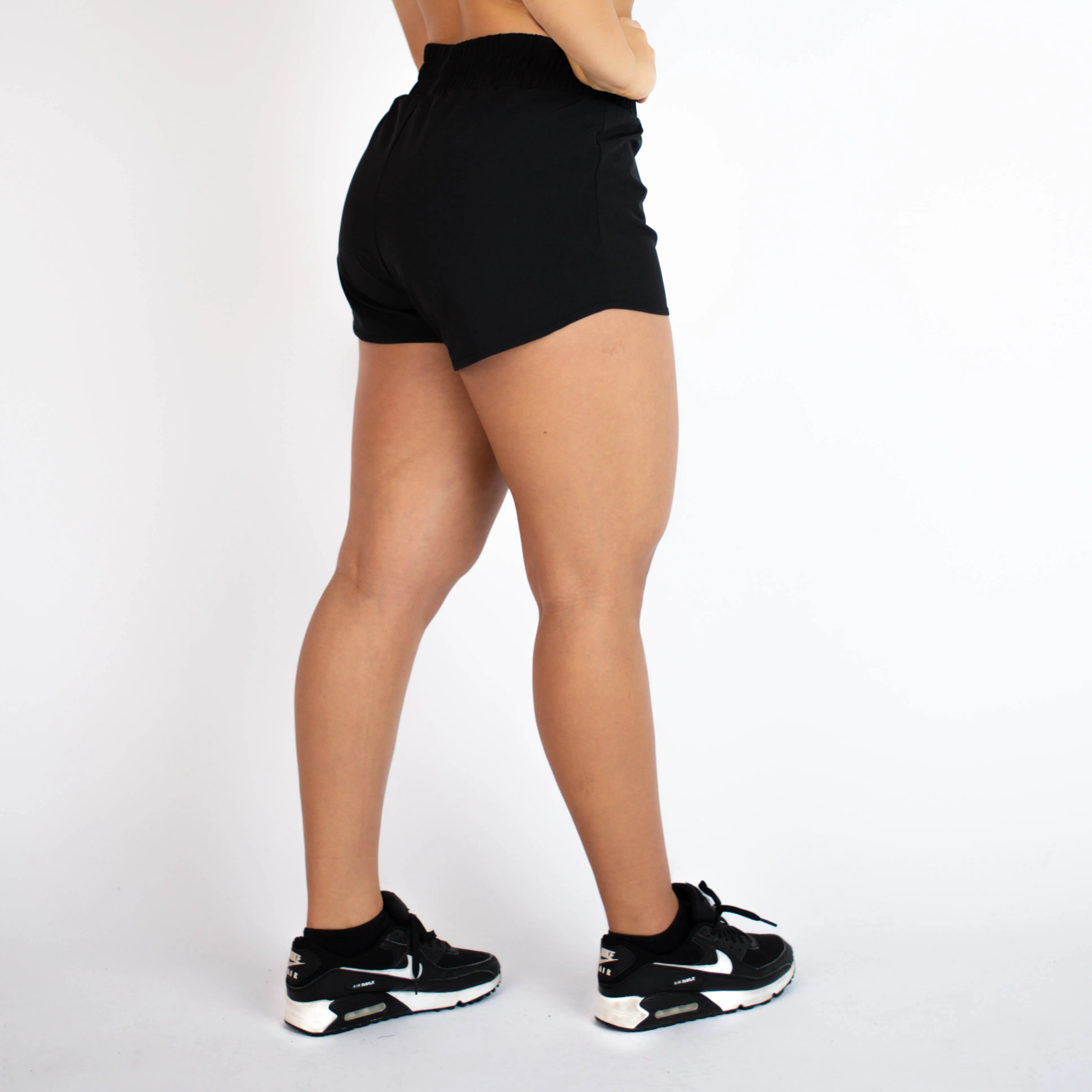 FLEO Keep Up High Rise Shorts - Black