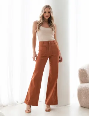 Florence Rust Wide Leg Jean