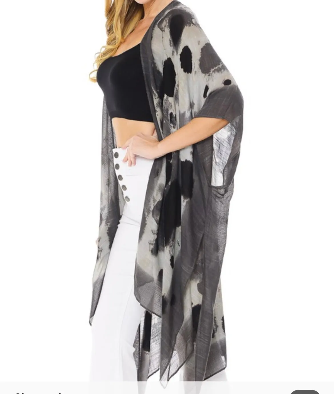 Flowing Batwing Kimono/Coverup