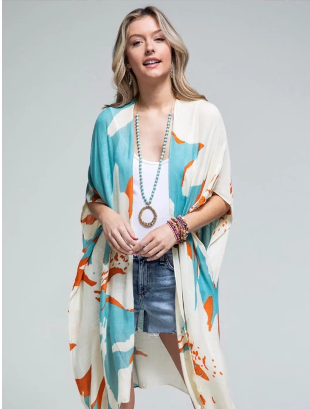 Flowing Batwing Kimono/Coverup