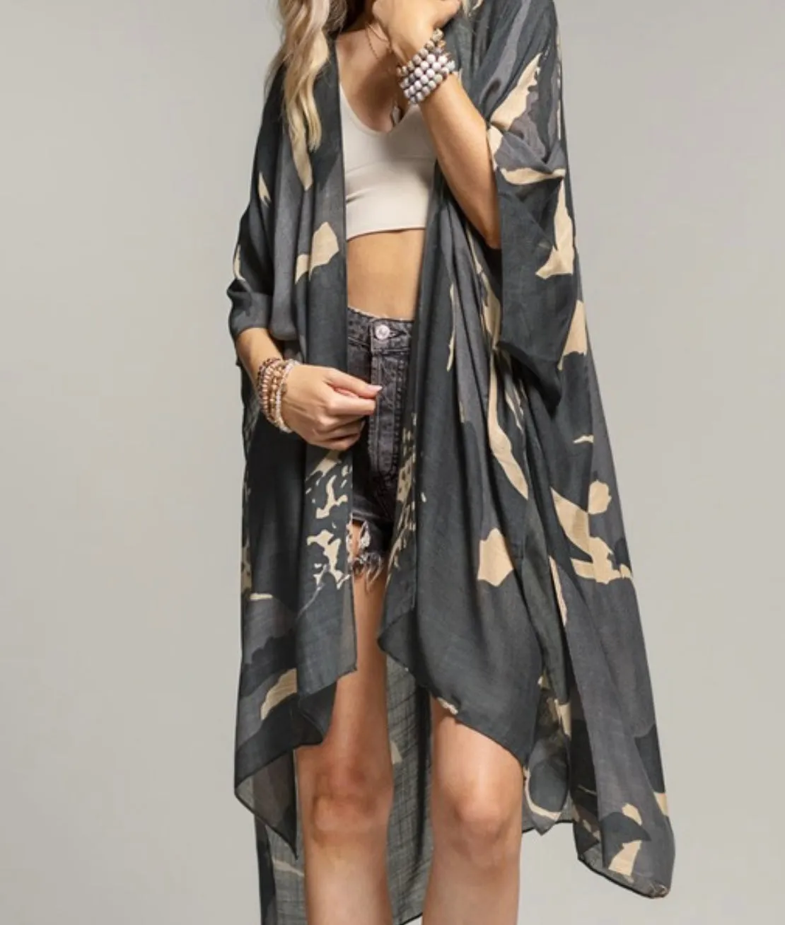 Flowing Batwing Kimono/Coverup