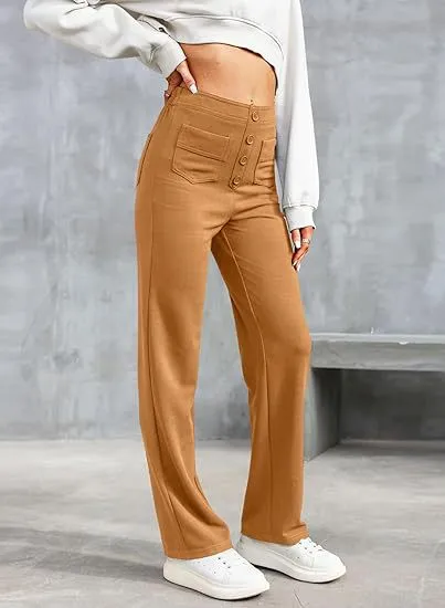 Hadley - High Waisted Elastic Pants