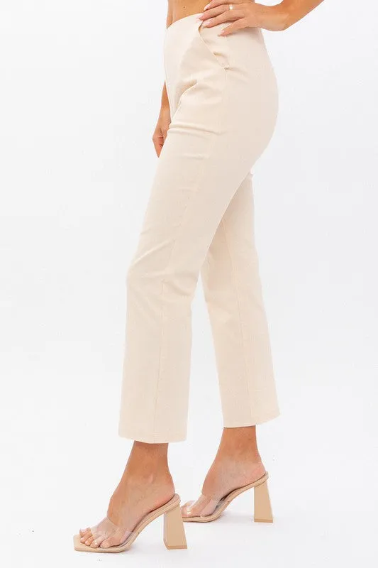 High-Waisted Crop Pants