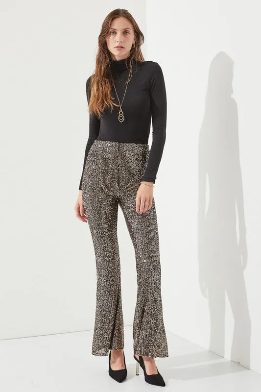 HIGHWAIST SEQUIN PANTS