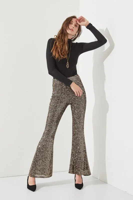 HIGHWAIST SEQUIN PANTS