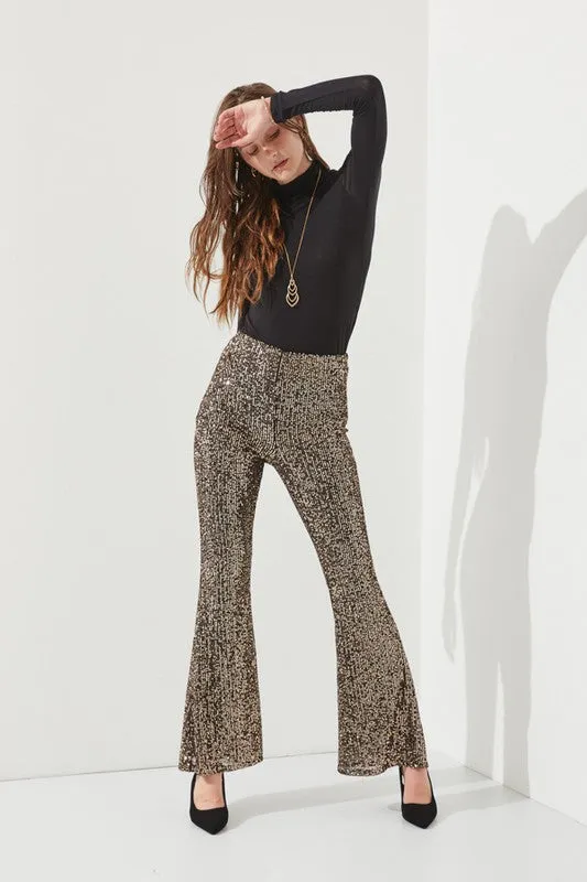 HIGHWAIST SEQUIN PANTS