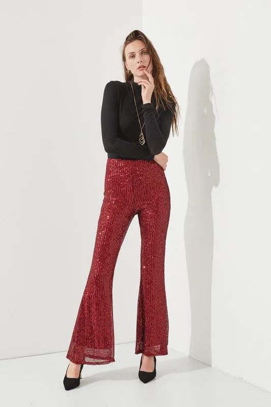 HIGHWAIST SEQUIN PANTS