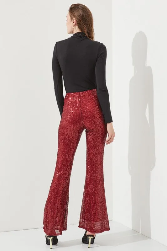 HIGHWAIST SEQUIN PANTS