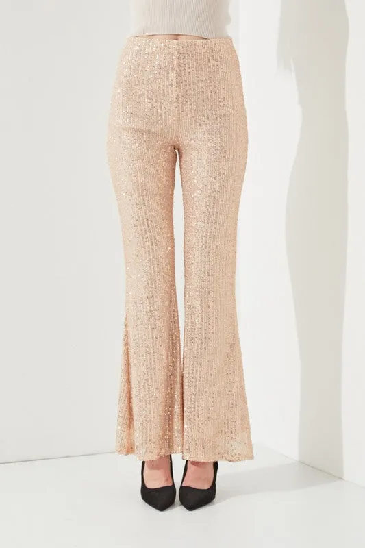 HIGHWAIST SEQUIN PANTS