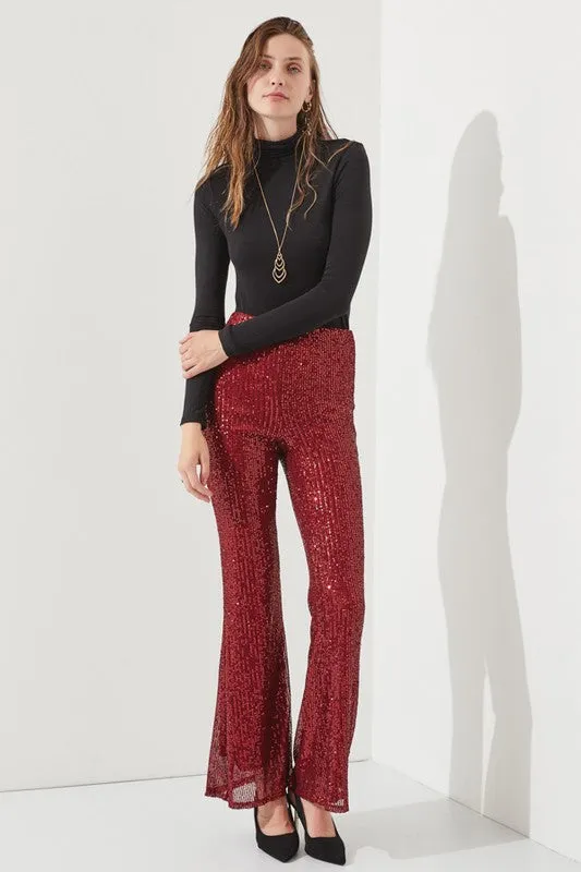 HIGHWAIST SEQUIN PANTS