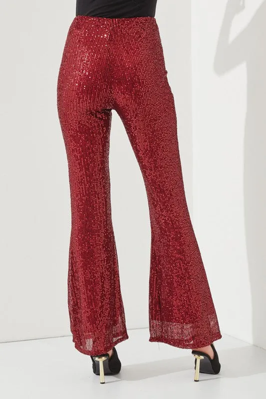 HIGHWAIST SEQUIN PANTS