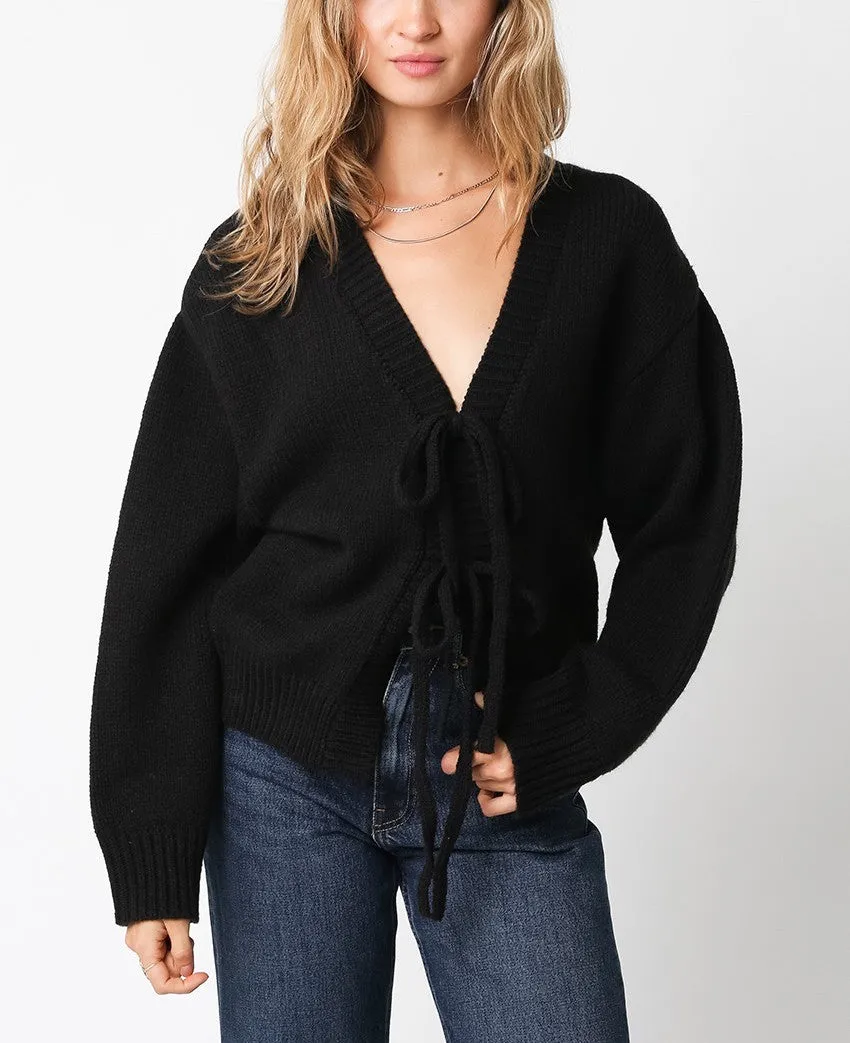 Jayla Tie Front Sweater