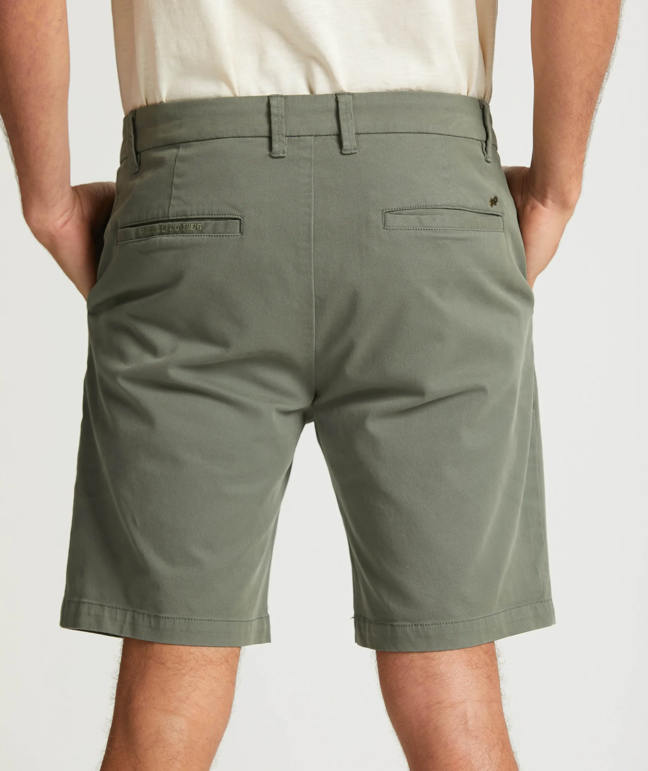 Mens Cotton Chino Shorts - Teal