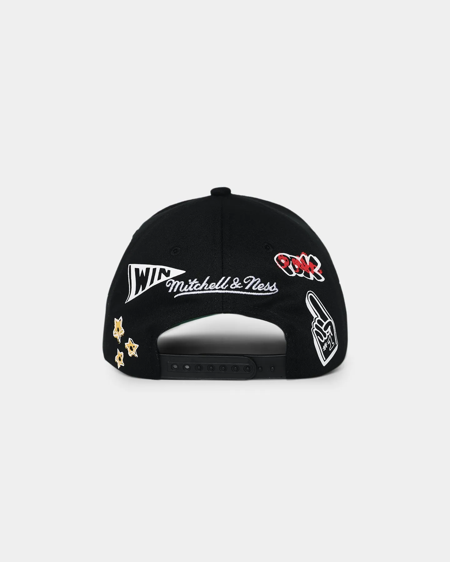 Mitchell & Ness Portland Trail Blazers 'Hand Drawn Doodle' Pro Crown Snapback Black