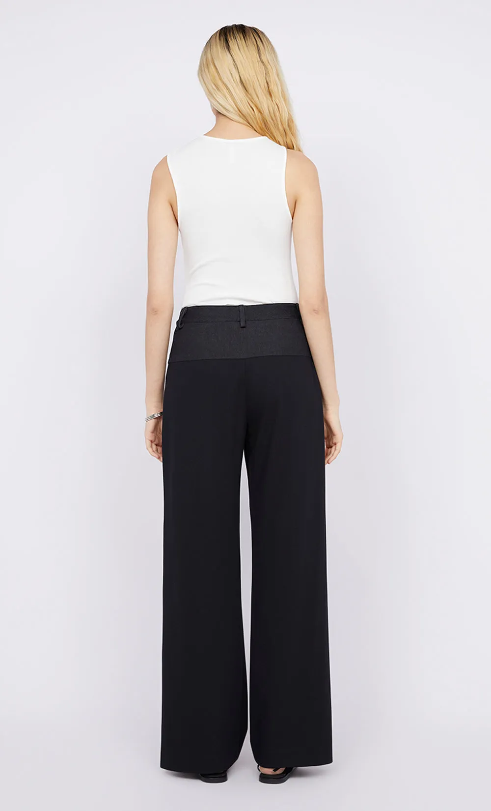 NINAH YOKE PANT - BLACK/INDIGO