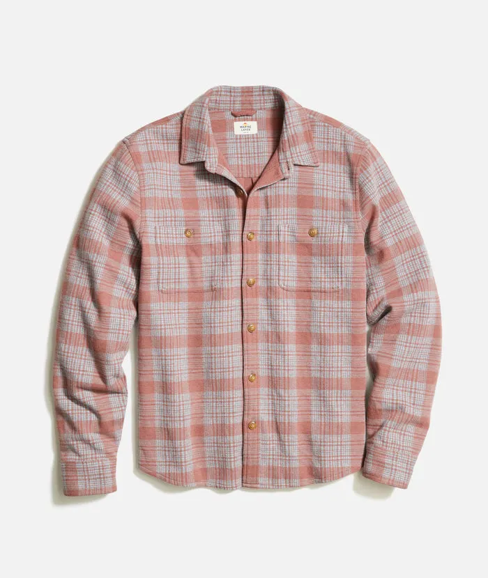 Pacifica Stretch Twill Shirt Marsala Plaid