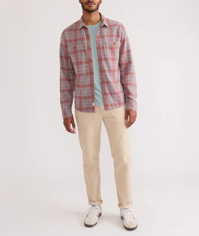 Pacifica Stretch Twill Shirt Marsala Plaid