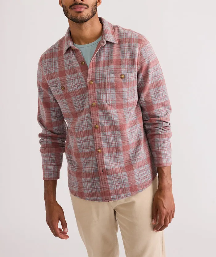 Pacifica Stretch Twill Shirt Marsala Plaid