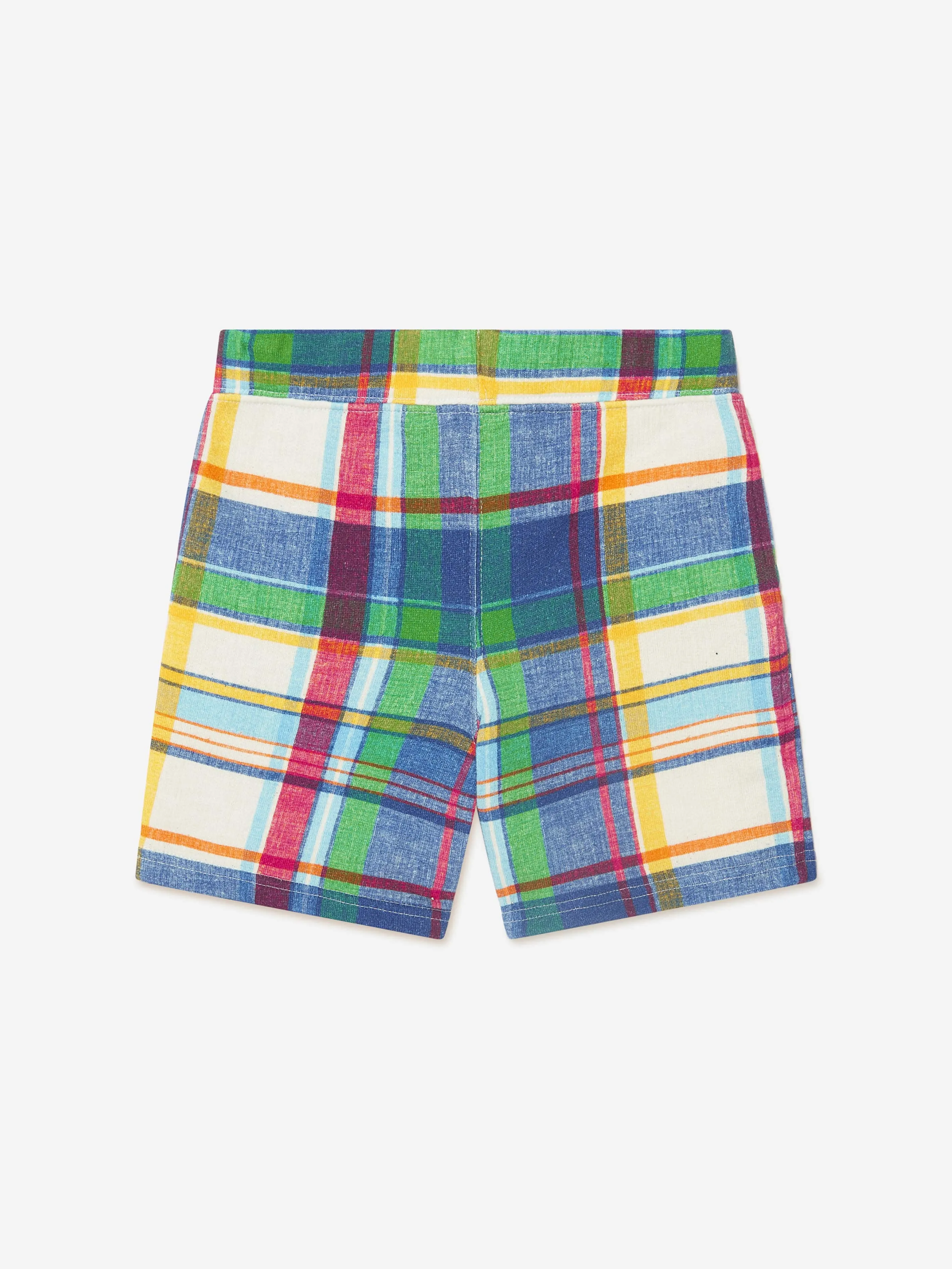 Ralph Lauren Boys Cotton Fleece Checked Shorts