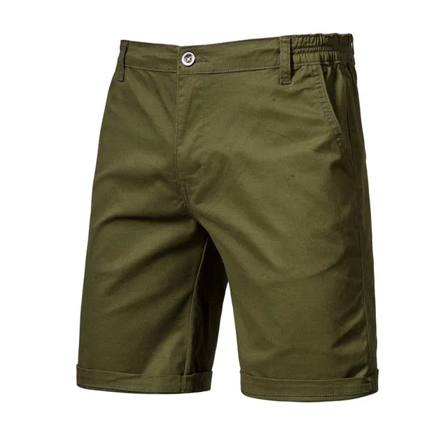 Summer Solid Color Cotton Shorts