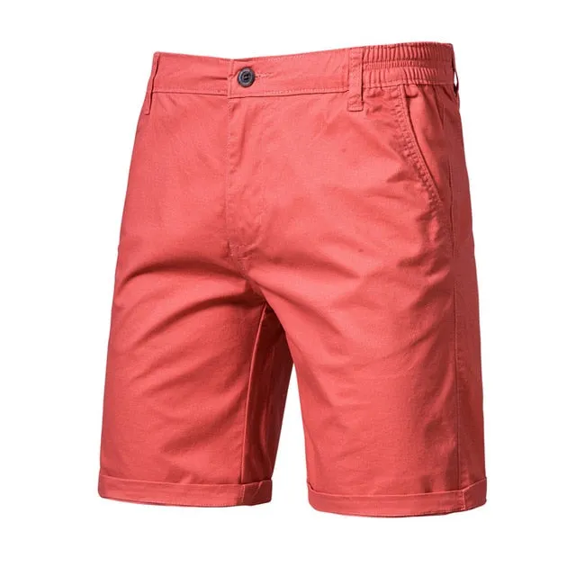 Summer Solid Color Cotton Shorts