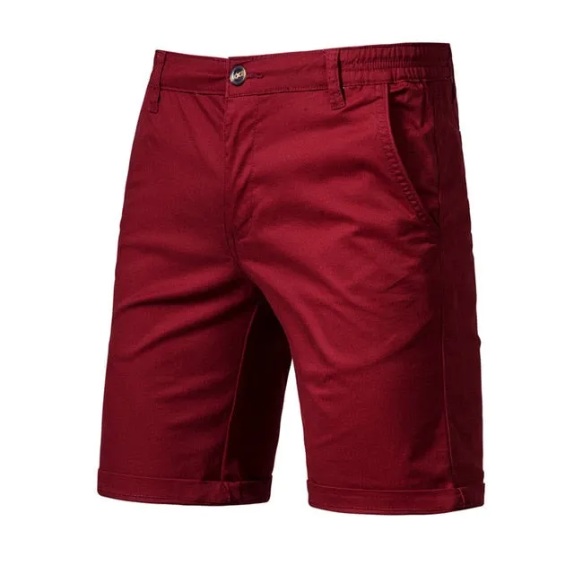 Summer Solid Color Cotton Shorts