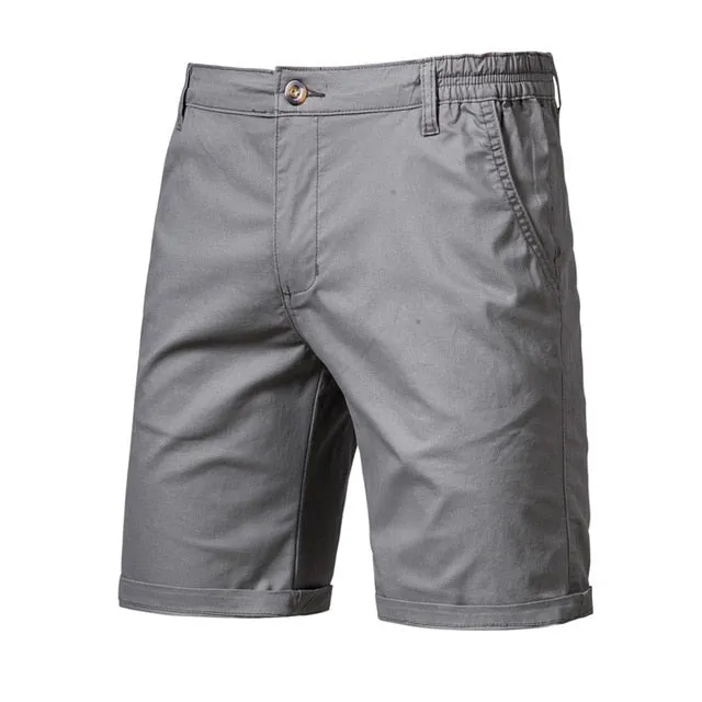 Summer Solid Color Cotton Shorts