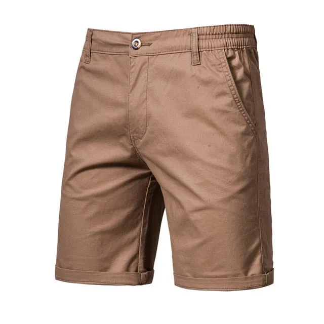 Summer Solid Color Cotton Shorts